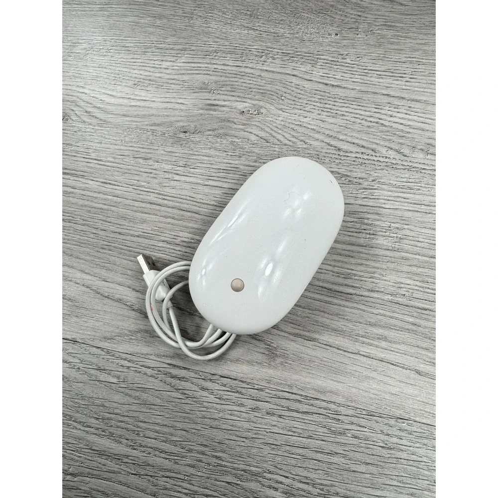 Original Apple Mighty Mouse A1152 EMC No:2058 USB white mouse
